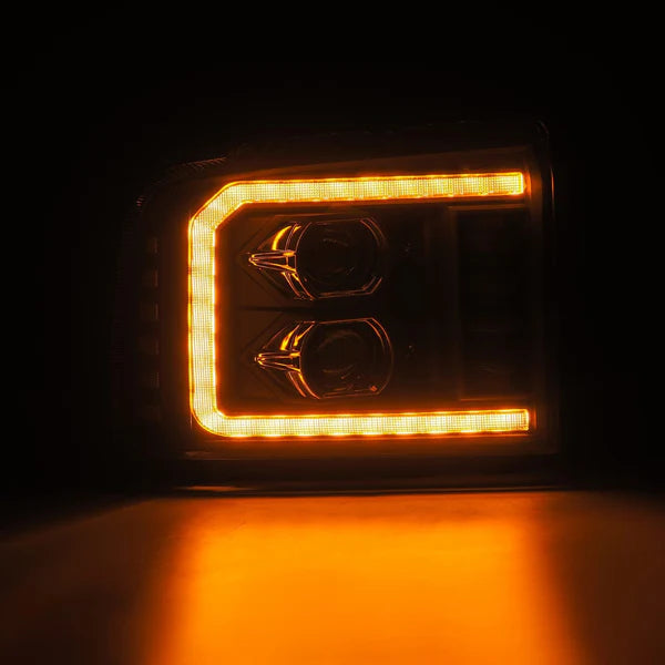 AlphaRex 880315 PRO Series Black Halogen Projector Headlights | 2005-2007 Ford F250/F350 Super Duty