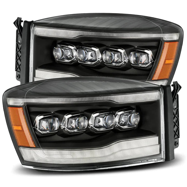 AlphaRex 880536 NOVA Black LED Headlights | 2006-2009 Dodge RAM 2500/3500