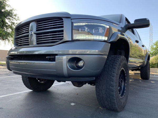 AlphaRex 880532 PRO Halogen Black Headlights | 2006-2008 Dodge RAM 1500/2500/3500