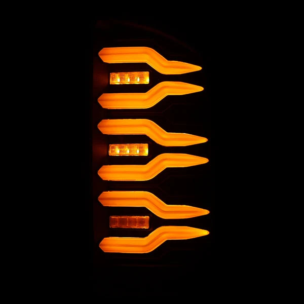 AlphaRex 641040 LUXX Series Black LED Tail Lights | 2007-2009 Dodge RAM 2500/3500