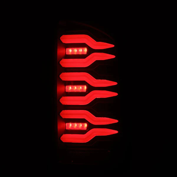 AlphaRex 641040 LUXX Series Black LED Tail Lights | 2007-2009 Dodge RAM 2500/3500