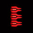 AlphaRex 641040 LUXX Series Black LED Tail Lights | 2007-2009 Dodge RAM 2500/3500