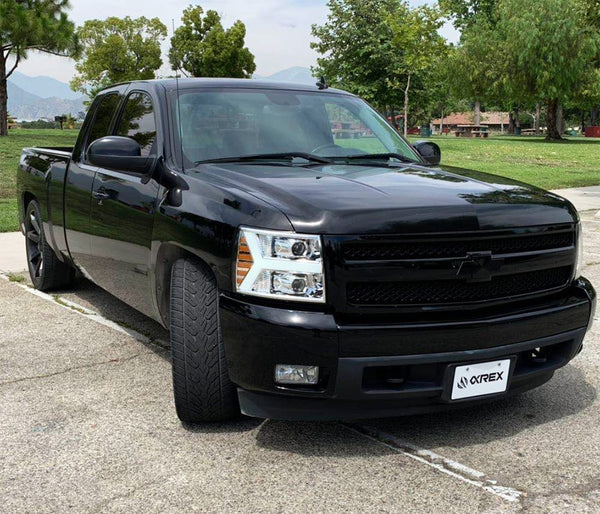 AlphaRex 880204 PRO Halogen Chrome Headlights | 2007-2014 GM Chevrolet Silverado 2500HD/3500HD