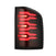 AlphaRex 620080 LUXX Series Black LED Tail Lights | 2007-2014 GM Chevrolet Silverado 2500HD/3500HD