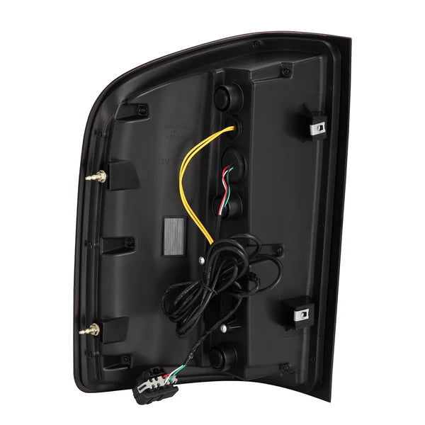 AlphaRex 620080 LUXX Series Black LED Tail Lights | 2007-2014 GM Chevrolet Silverado 2500HD/3500HD