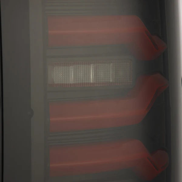 AlphaRex 620000 LUXX Series Black/Red LED Tail Lights | 2007-2014 GM Chevrolet Silverado 2500HD/3500HD