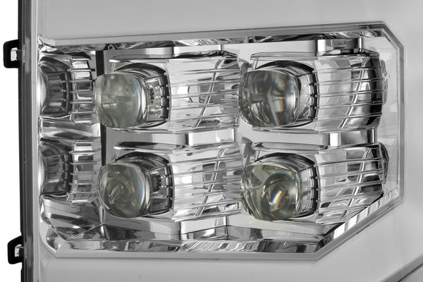 AlphaRex 880607 NOVA Series Chrome LED Headlights | 2007-2014 GM/GMC Sierra 2500HD/3500HD