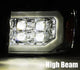 AlphaRex 880607 NOVA Series Chrome LED Headlights | 2007-2014 GM/GMC Sierra 2500HD/3500HD