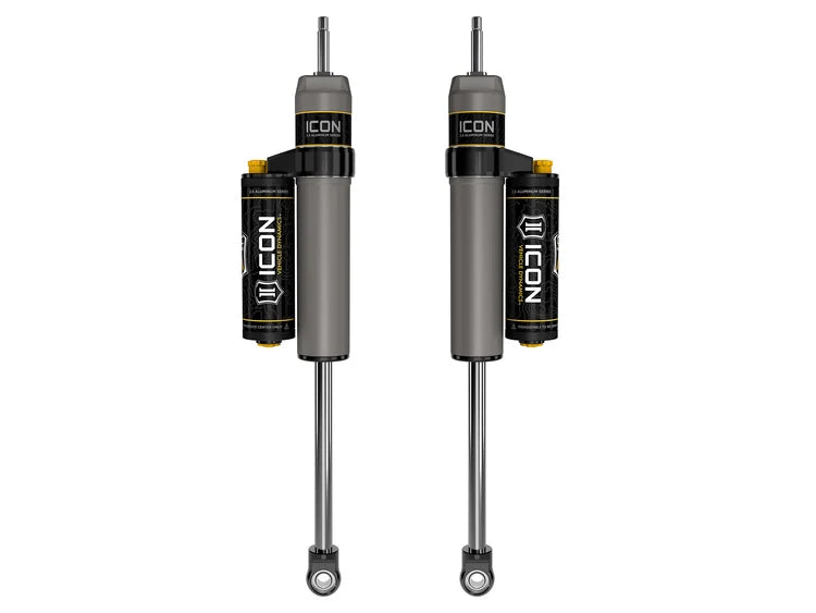 ICON 67720CP 2.5" VS Aluminum CDCV Piggyback Reservoir Front Shocks - for 7" Lift - (Pair) | 2005-2025 Ford F250/F350 Super Duty 4WD