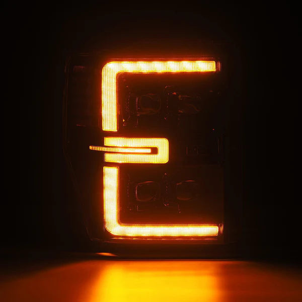 AlphaRex 880311 NOVA Series Alpha Black LED Projector Headlights | 2008-2010 Ford F250/F350 Super Duty