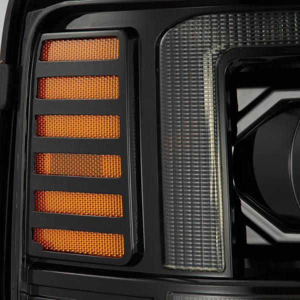 AlphaRex 880309 PRO Series Alpha Black Halogen Projector Headlights | 2008-2010 Ford F250/F350 Super Duty/Excursion