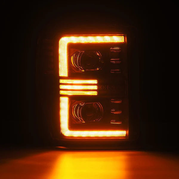 AlphaRex 880308 PRO Series Black Halogen Projector Headlights | 2008-2010 Ford F250/F350 Super Duty