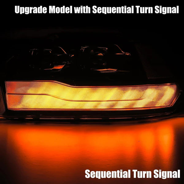 AlphaRex 880539 LUXX Series Black LED Projector Headlights | 2010-2018 Dodge RAM 2500/3500