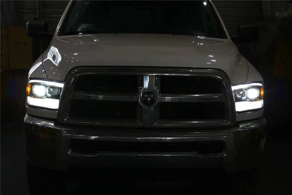 AlphaRex 880539 LUXX Series Black LED Projector Headlights | 2010-2018 Dodge RAM 2500/3500