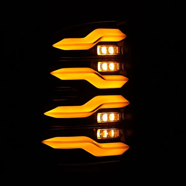 AlphaRex 640090 LUXX Series Alpha Black LED Tail Lights | 2010-2018 Dodge RAM 2500/3500