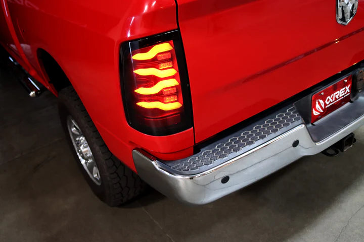 AlphaRex 640090 LUXX Series Alpha Black LED Tail Lights | 2010-2018 Dodge RAM 2500/3500