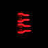 AlphaRex 640001 LUXX Series Black/Red LED Tail Lights | 2010-2018 RAM 2500/3500
