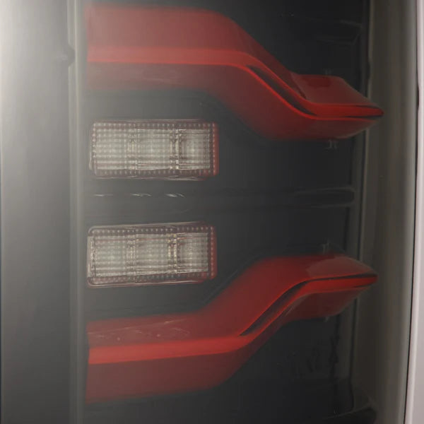 AlphaRex 640001 LUXX Series Black/Red LED Tail Lights | 2010-2018 RAM 2500/3500