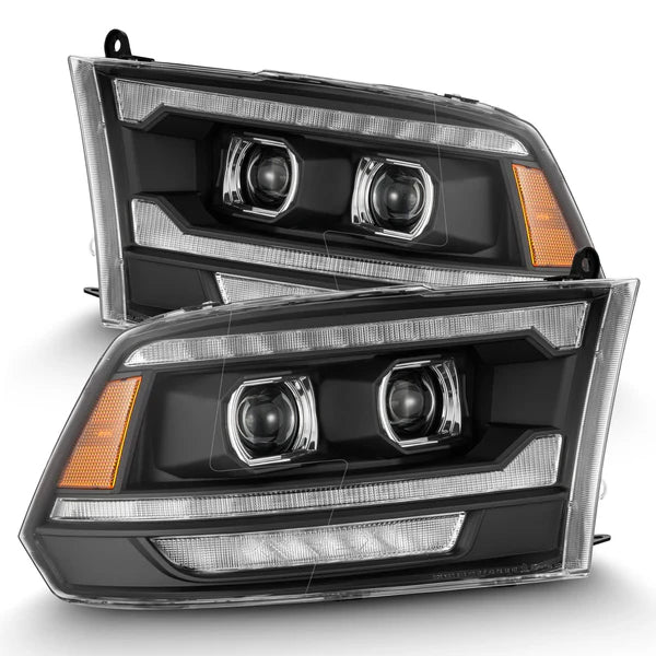 AlphaRex 880561 MK II PRO Series Black Halogen Projector Headlights | 2010-2018 Dodge RAM 2500/3500