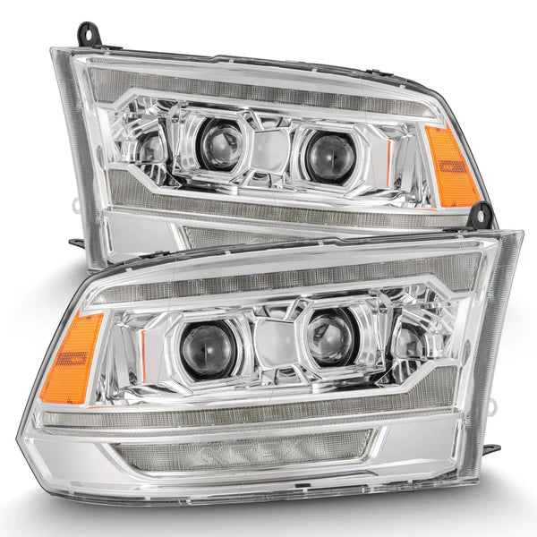 AlphaRex 880562 MK II PRO Series Chrome Halogen Projector Headlights | 2010-2018 Dodge RAM 2500/3500