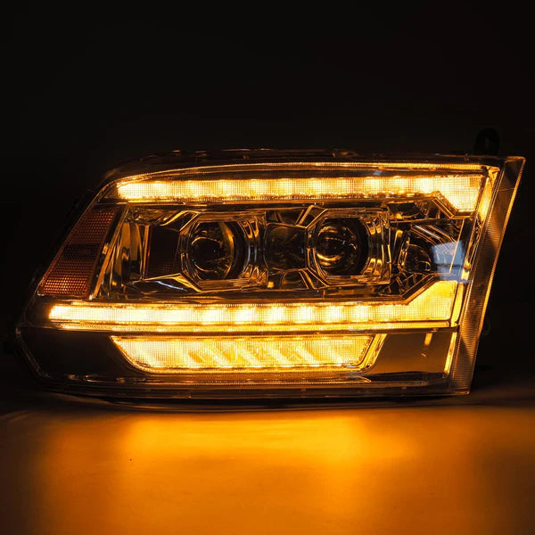 AlphaRex 880562 MK II PRO Series Chrome Halogen Projector Headlights | 2010-2018 Dodge RAM 2500/3500
