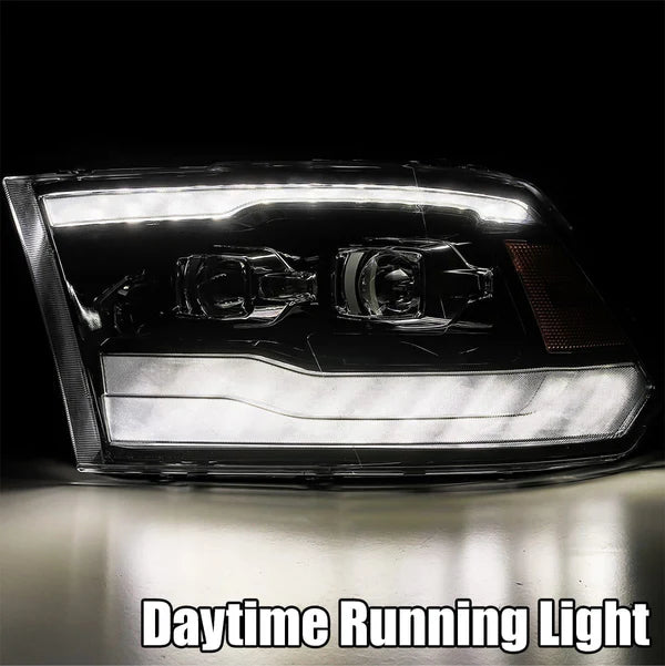 AlphaRex 880542 Gen 2 PRO Halogen Alpha Black Headlights | 2009-2018 Dodge RAM 2500/3500