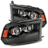 AlphaRex 880593 PRO Series Jet Black Halogen Headlights | 2009-2018 Dodge RAM 2500/3500