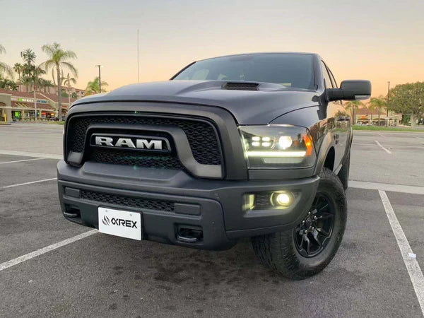 AlphaRex 880524 PRO Halogen HD Look Alpha Black Headlights | 2010-2018 Dodge RAM 2500/3500