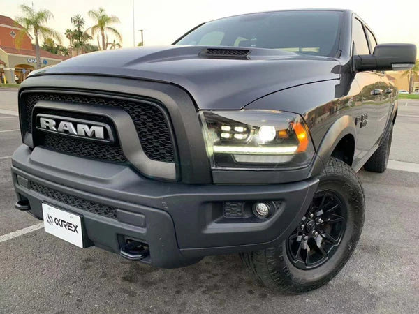 AlphaRex 880524 PRO Halogen HD Look Alpha Black Headlights | 2010-2018 Dodge RAM 2500/3500