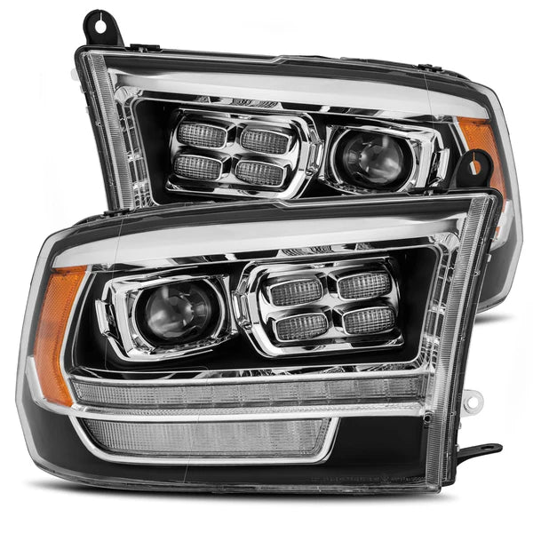 AlphaRex 880523 PRO Halogen HD Look Black Headlights | 2010-2018 Dodge RAM 2500/3500