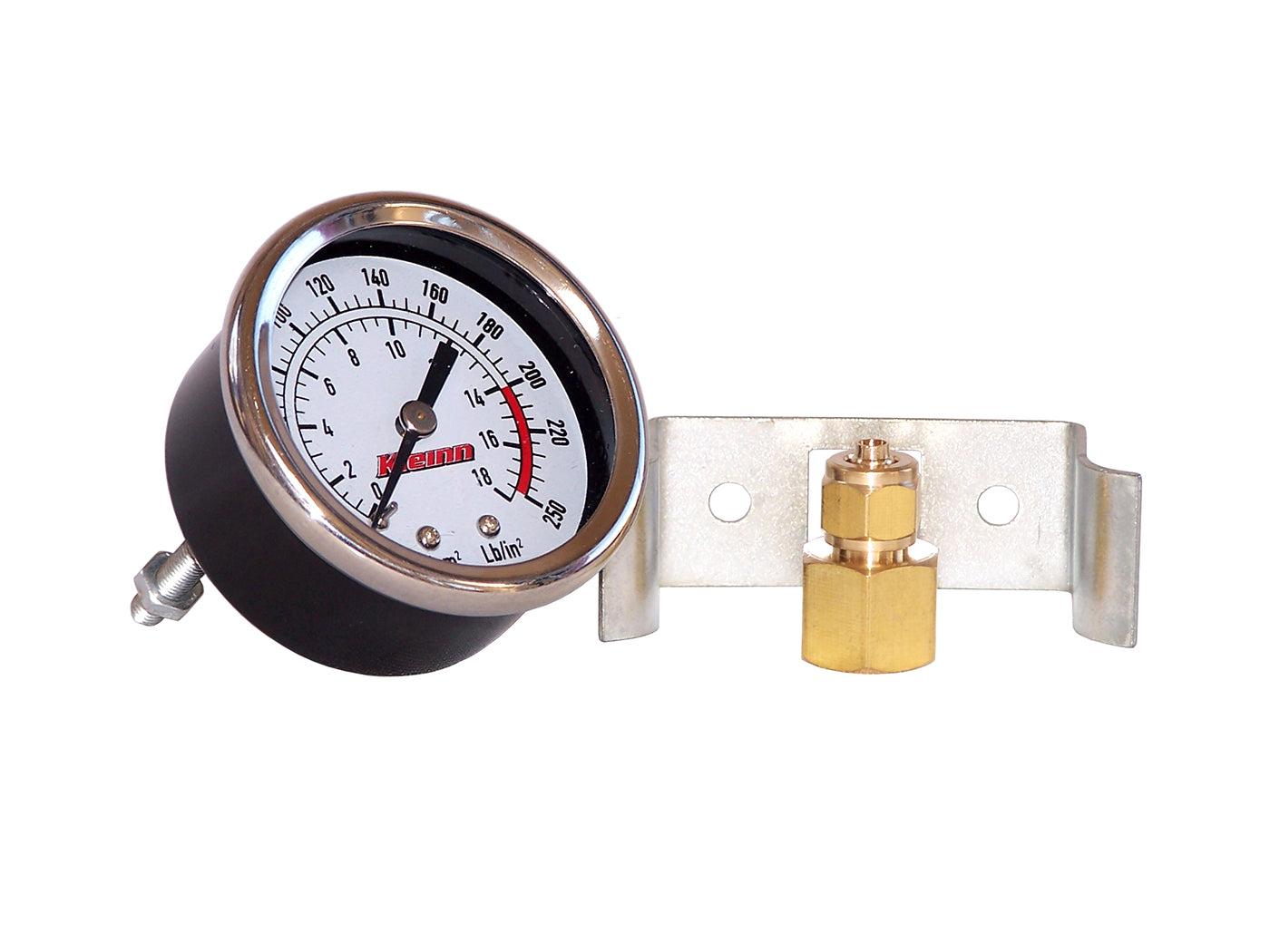 Kleinn 1021 Dash Mount Analog Air Pressure Gauge with Mounting Bracket | Universal