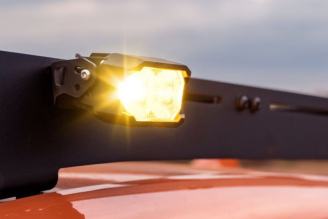 Morimoto BAF113 HXB Spot Beam 2Banger LED Pods - Yellow Pair | Universal