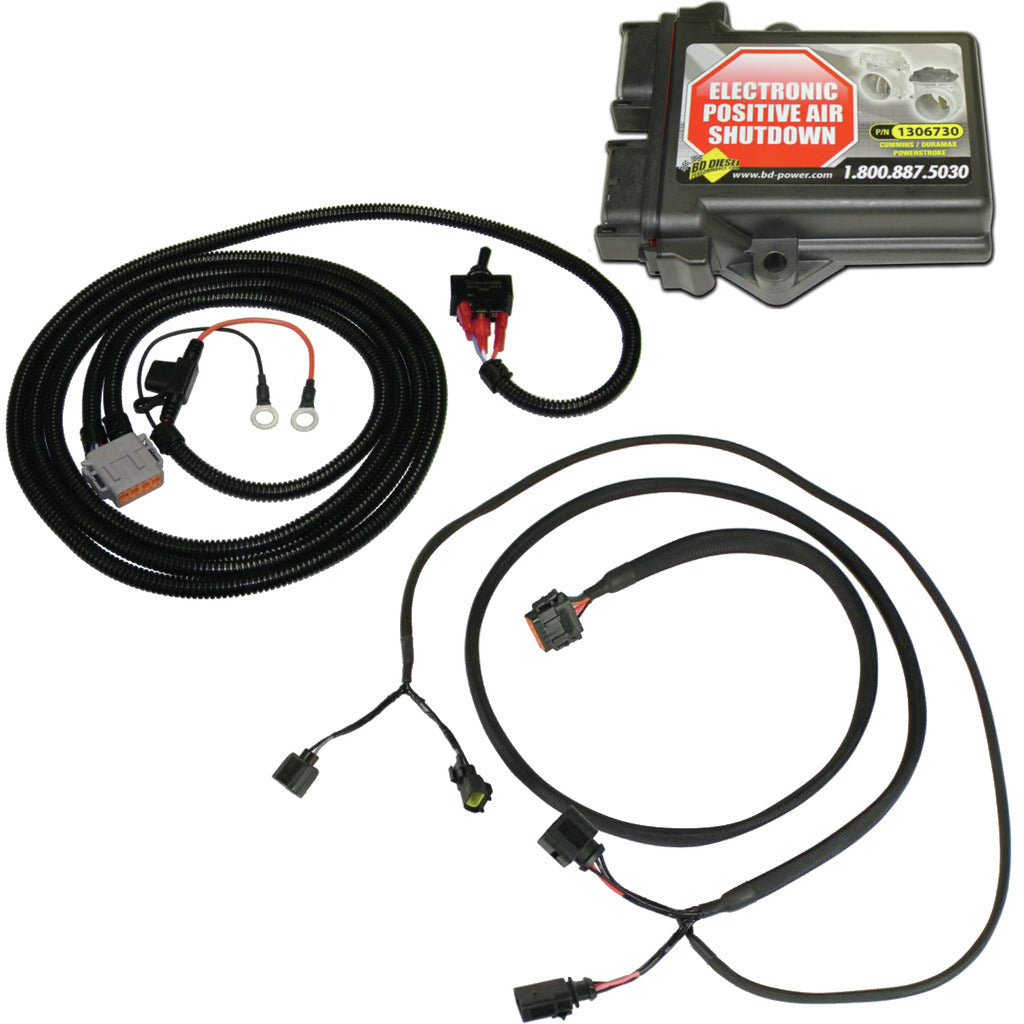 BD Diesel 1036755 E-PAS Positive Air Emergency Engine Shutdown | 2011-2019 Ford F250/F350 6.7L Powerstroke