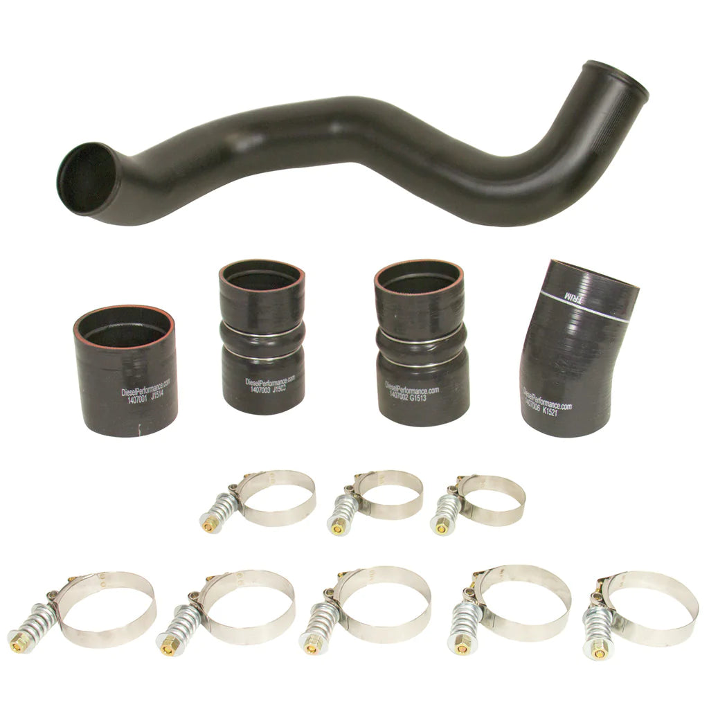 BD Diesel 1047034 Intercooler Hose & Clamp Kit with Intake Pipe | 2003-2007 Ford F250/F350 6.0L Powerstroke Powestroke