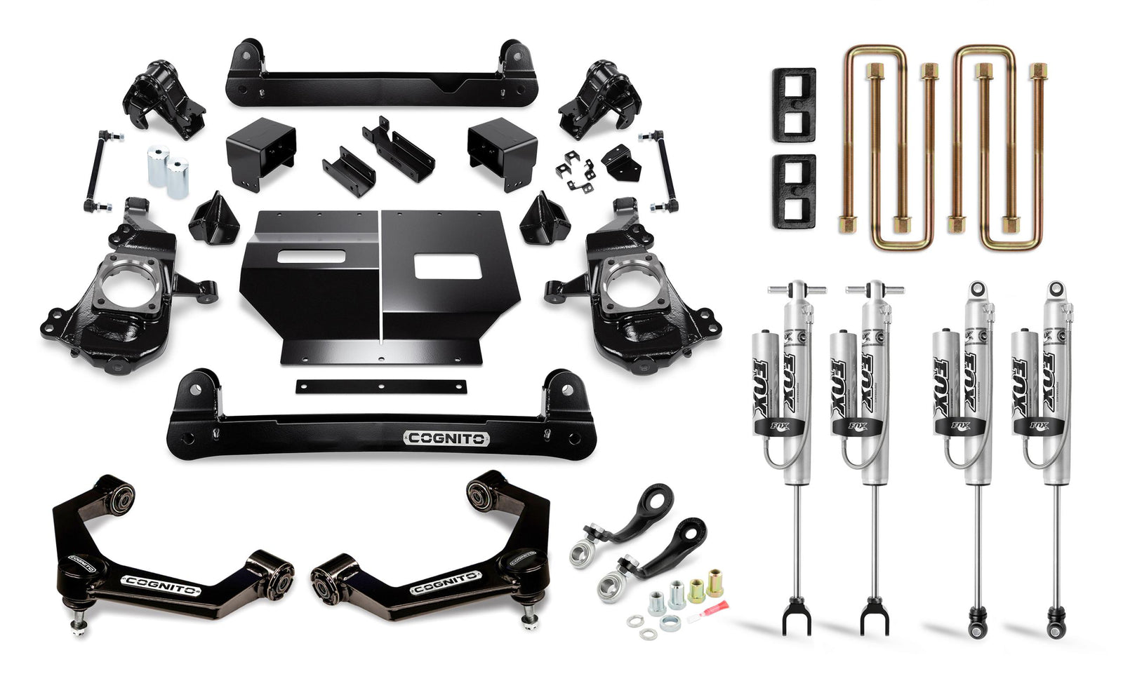 Cognito 110-P0896 4 inch Performance Lift Kit with Fox PS 2.0 IFP Shocks | 2020-2025 GM Silverado/Sierra 2500HD/3500HD