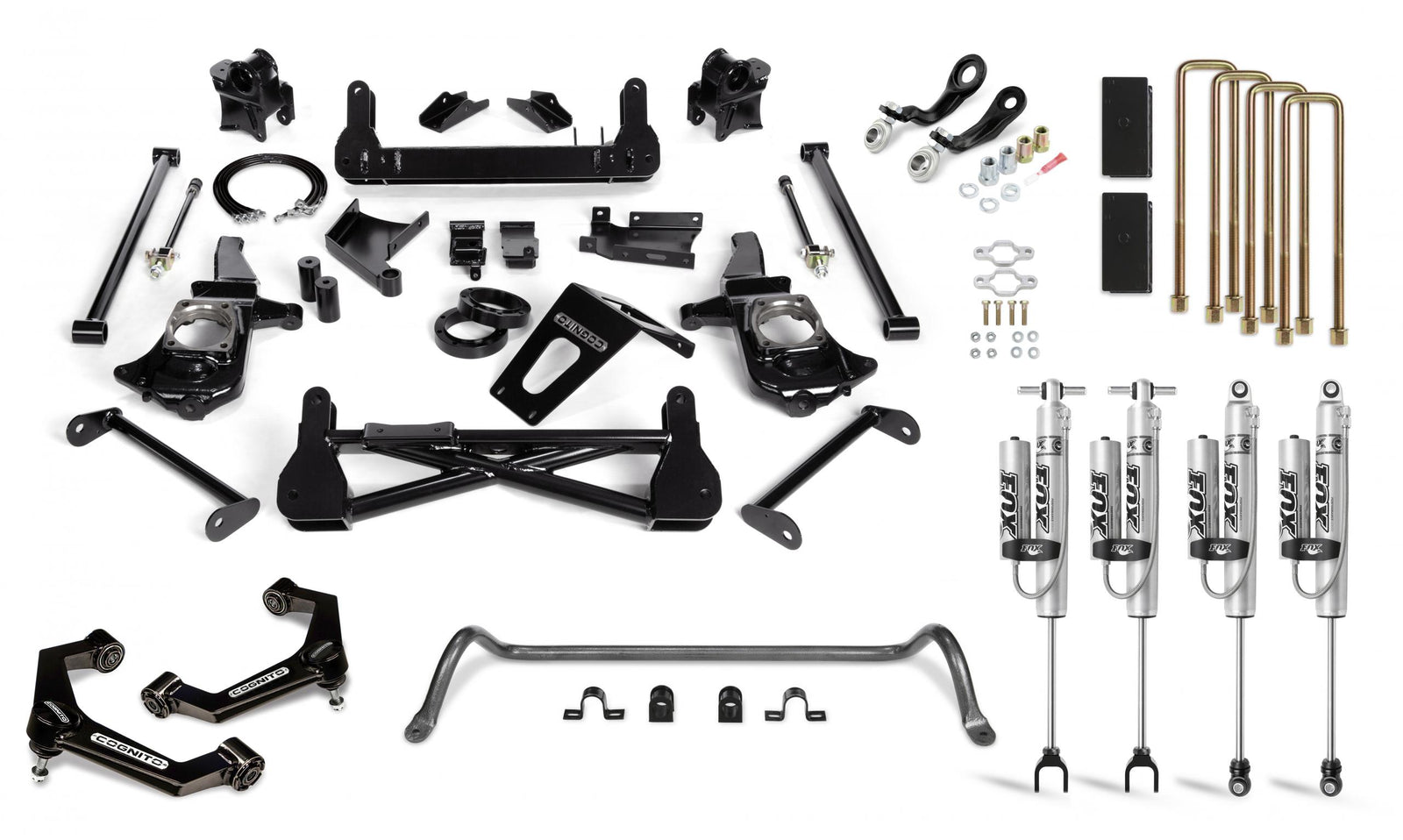 Cognito 110-P0980 7 inch Performance Lift Kit with Fox PSRR 2.0 Shocks | 2011-2019 GM Silverado/Sierra 2500HD/3500HD