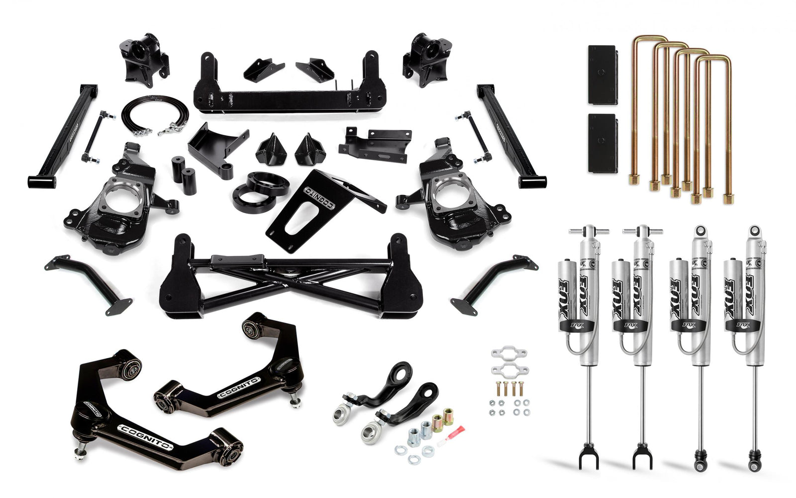 Cognito 110-P1033 7 inch Performance Lift Kit with Fox PSRR 2.0 Shocks | 2020-2025 GM Silverado/Sierra 2500HD/3500HD