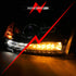 ANZO 111439 Glossy Black Amber Projector Plank-Style Switchback Headlights | 2010-2018 Dodge RAM 2500/3500 6.7L Cummins