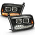 ANZO 111441 Black Dual Projector Switchback Headlights | 2010-2018 Dodge RAM 2500/3500 6.7L Cummins