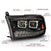 ANZO 111441 Black Dual Projector Switchback Headlights | 2010-2018 Dodge RAM 2500/3500 6.7L Cummins