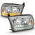 ANZO 111465 Chrome Dual LED Projector Switchback Headlights | 2010-2018 Dodge RAM 2500/3500 6.7L Cummins