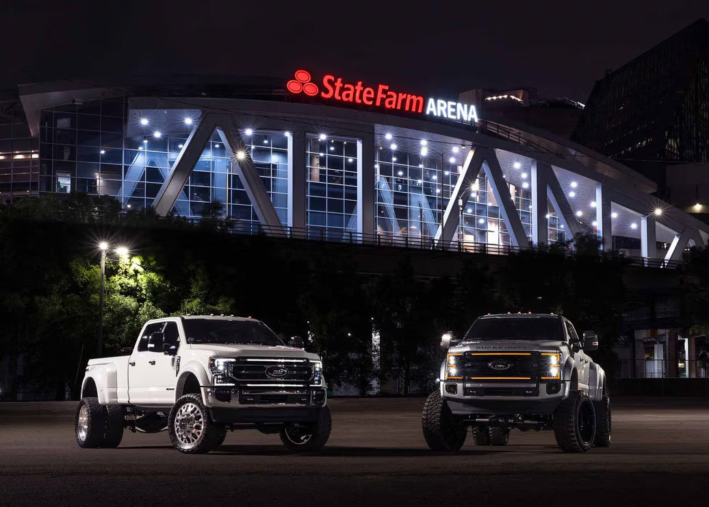 Morimoto XBG10 XBG LED DRL Grille - Paintable Black, White DRL | 2020-2022 Ford F250/F350 Super Duty