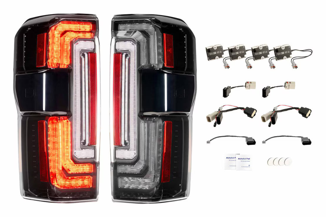 Morimoto LF352 XB LED Tail Lights (Smoked) | 2023-2025 Ford F250/F350 Super Duty