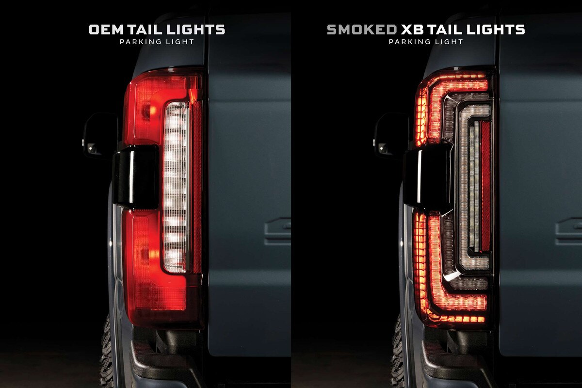 Morimoto LF352 XB LED Tail Lights (Smoked) | 2023-2026 Ford F250/F350 Super Duty