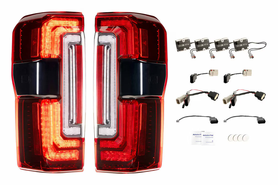 Morimoto LF353 XB LED Tail Lights (Red) | 2023-2025 Ford F250/F350 Super Duty