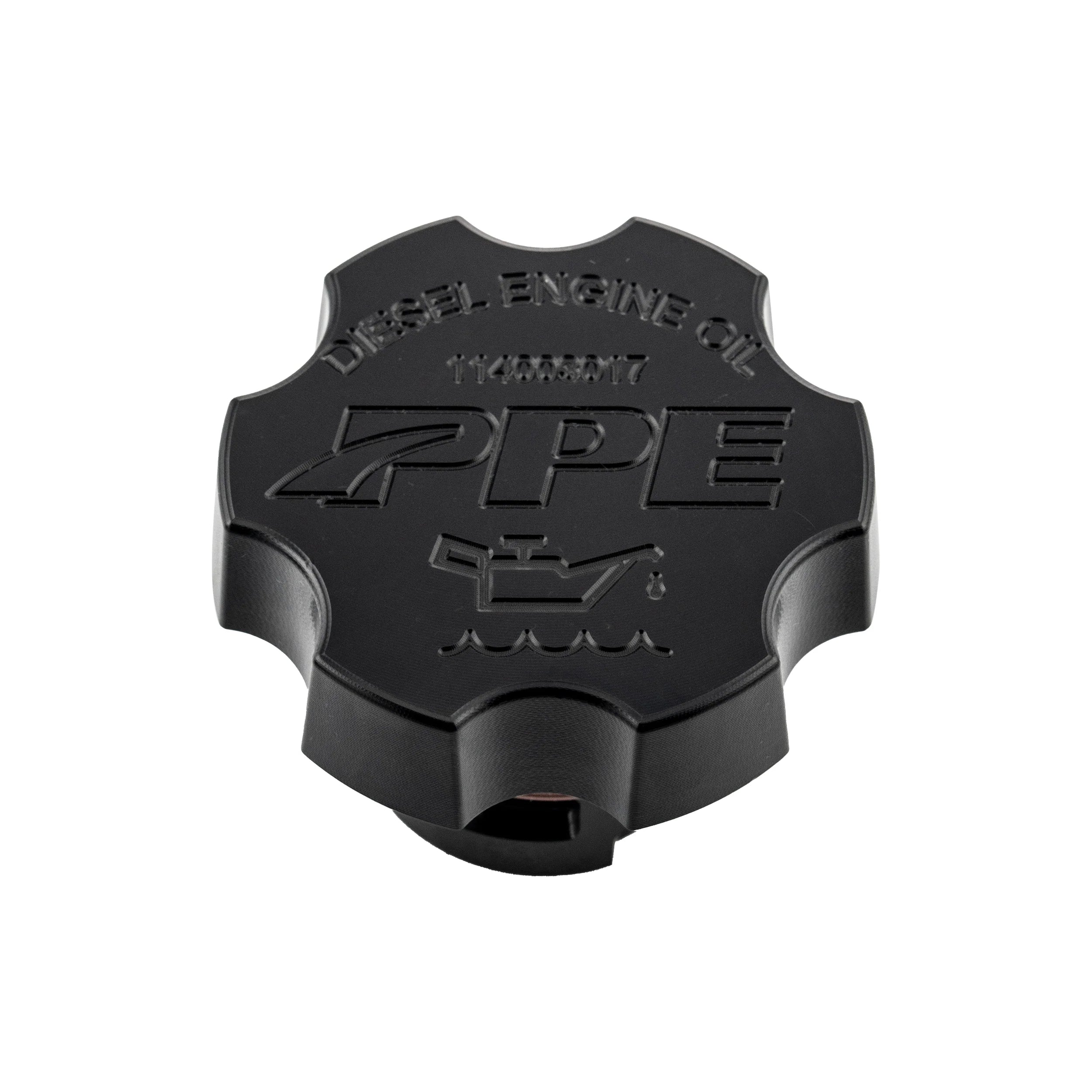 PPE 114003017 Billet Aluminum Engine Oil Filler Cap | 2017-2025 GM Silverado/Sierra 2500HD/3500HD 6.6L/3.0L Duramax