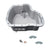 PPE 114052020 Black Deep Engine Oil Pan | 2001-2010 GM Silverado/Sierra 2500HD/3500HD 6.6L Duramax