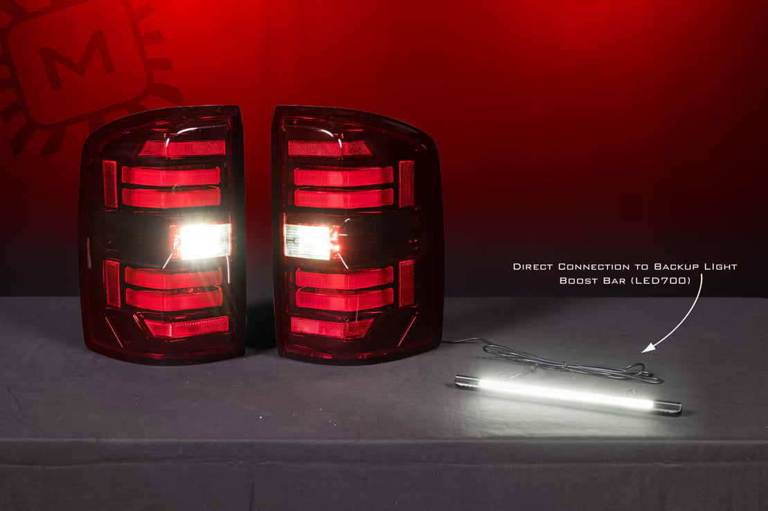 Morimoto LF730 XB LED Tail Lights - Red | 2014-2019 GM/GMC Sierra 1500/2500HD/3500HD