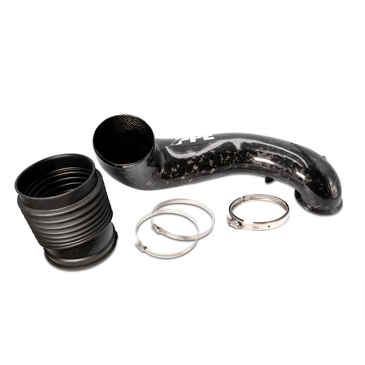 PPE 115004070 Zilla Carbon Fiber Turbo Inlet Upgrade Kit (Forged Carbon) | 2006-2010 GM Sierra/Silverado 2500HD/3500HD 6.6L Duramax LBZ/LMM