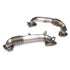 PPE 116122000 OEM Length Replacement High Flow Up-Pipes | 2017-2024 GM Silverado/Sierra 2500HD/3500HD 6.6L Duramax